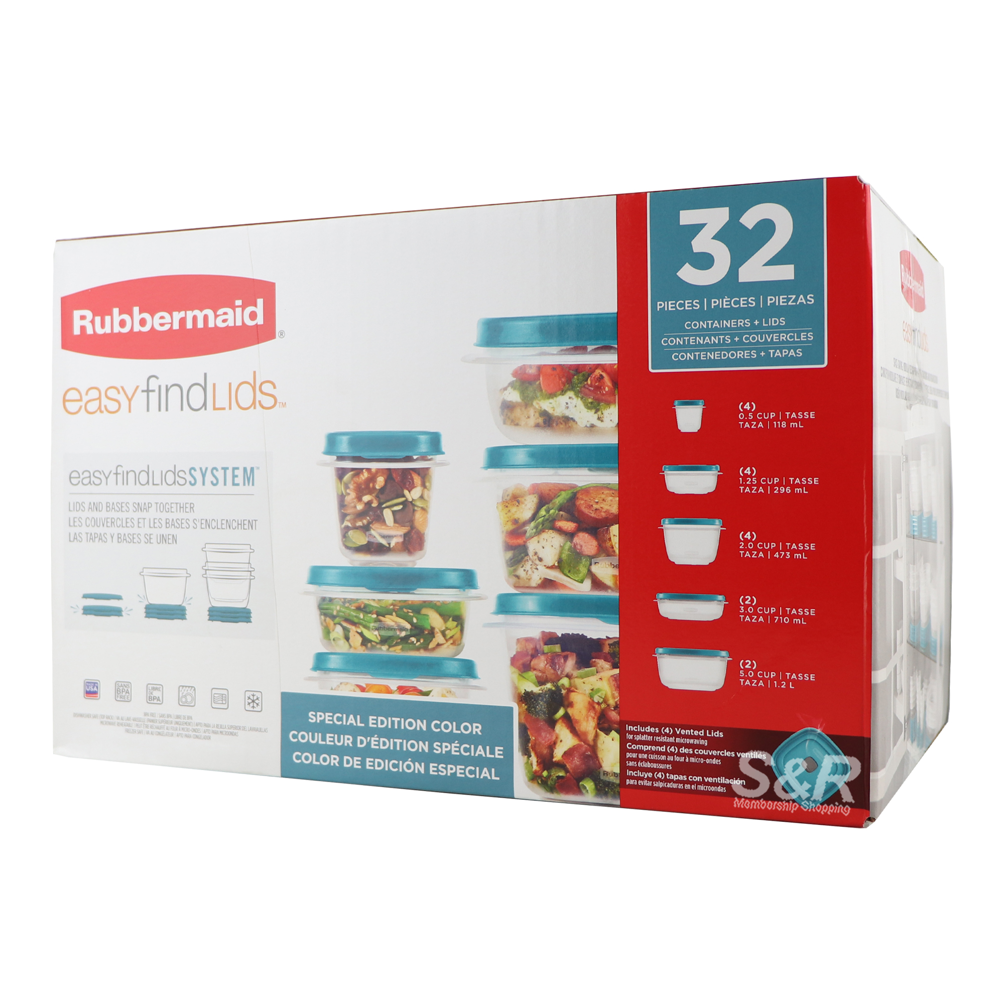 Rubbermaid Easy Find Lids 32pc set